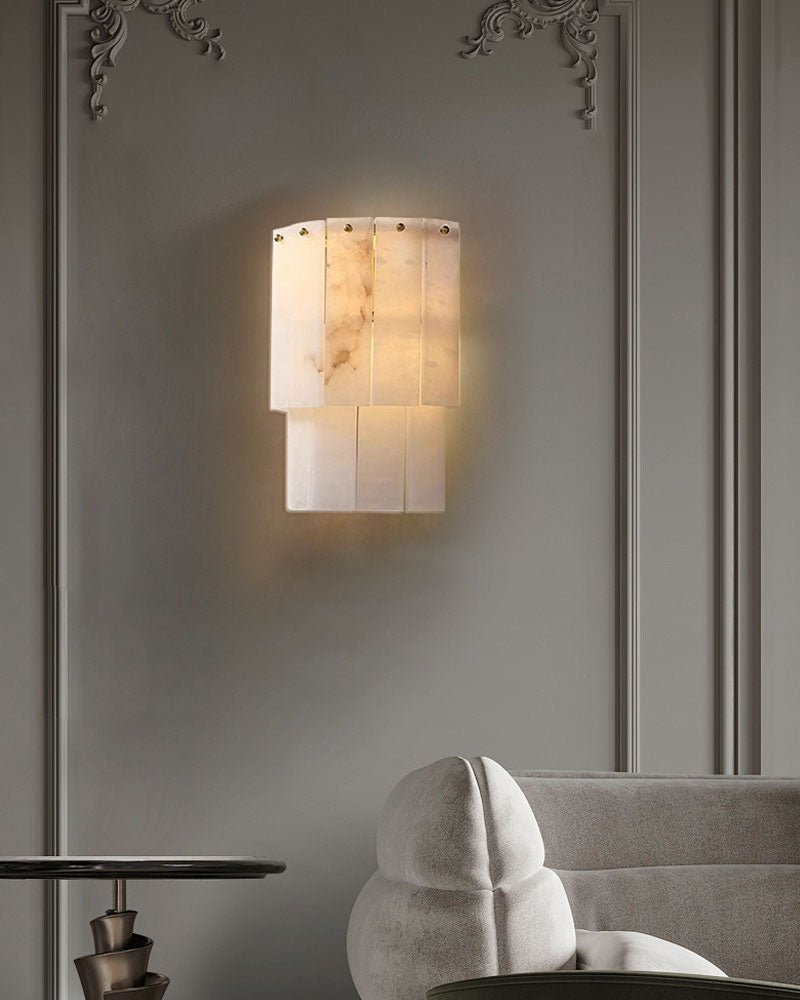7-Layer Round Alabaster Chandelier lamp black for living room, bedroom, dining room-American Vintage chandelier lamp-Blushlighting-Blushlighting