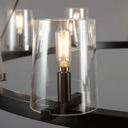 Kiara Modern Glass Round Chandelier 36", 48", 60", Living Room Chandelier