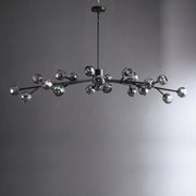 Dorian Modern Crystal Round Chandelier For Living Room 60"