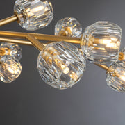 Dorian Modern Crystal Round Chandelier For Living Room 72"
