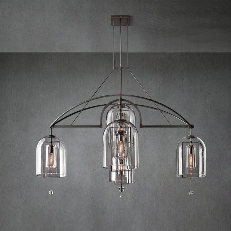 Fulcram Round Chandelier 73" 5-Lights