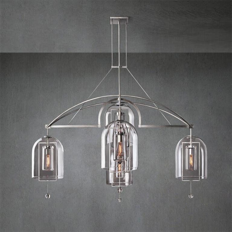 Fulcram Round Chandelier 73" 5-Lights