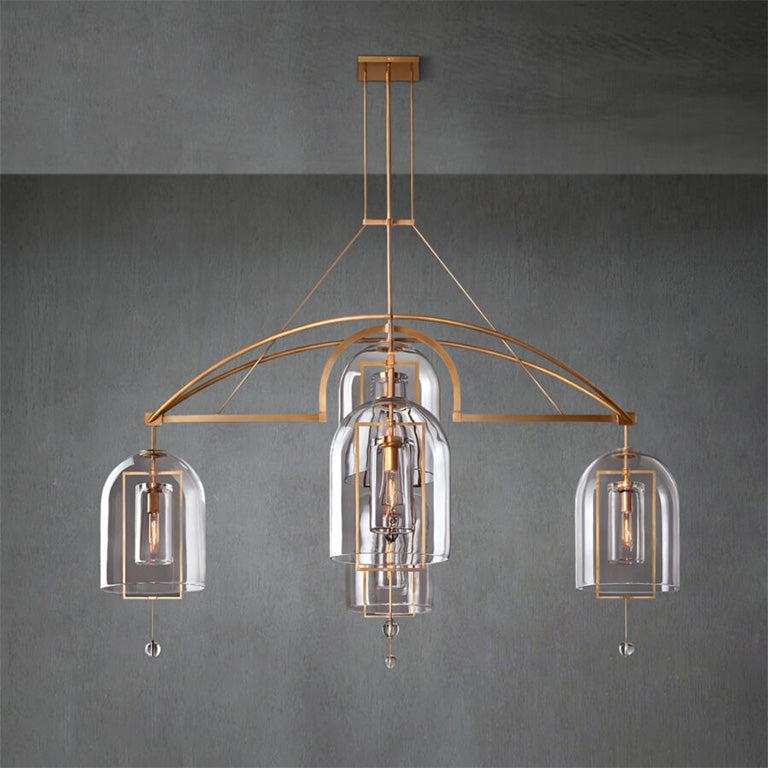 Fulcram Round Chandelier 73" 5-Lights