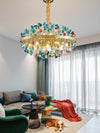 Blushlighting® Albisola | Colorful Modern Chandelier With Different Form Crystals