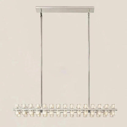 Arcachen Crystal Rectangular Chandelier 54"