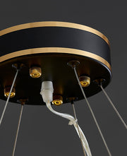 Blushlighting® Modern Ring LED Crystal Chandelier for Living Room, Dining Room image | luxury lighting | ring shape chandeliers