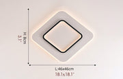 Blushlighting® Square LED Celling Light for Living Room, Study, Bedroom, Wardrobe image | luxury lighting | square ceiling lamps