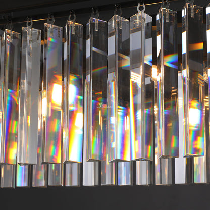1920s Odaon Art Deco Rectangular Chandelier 40"