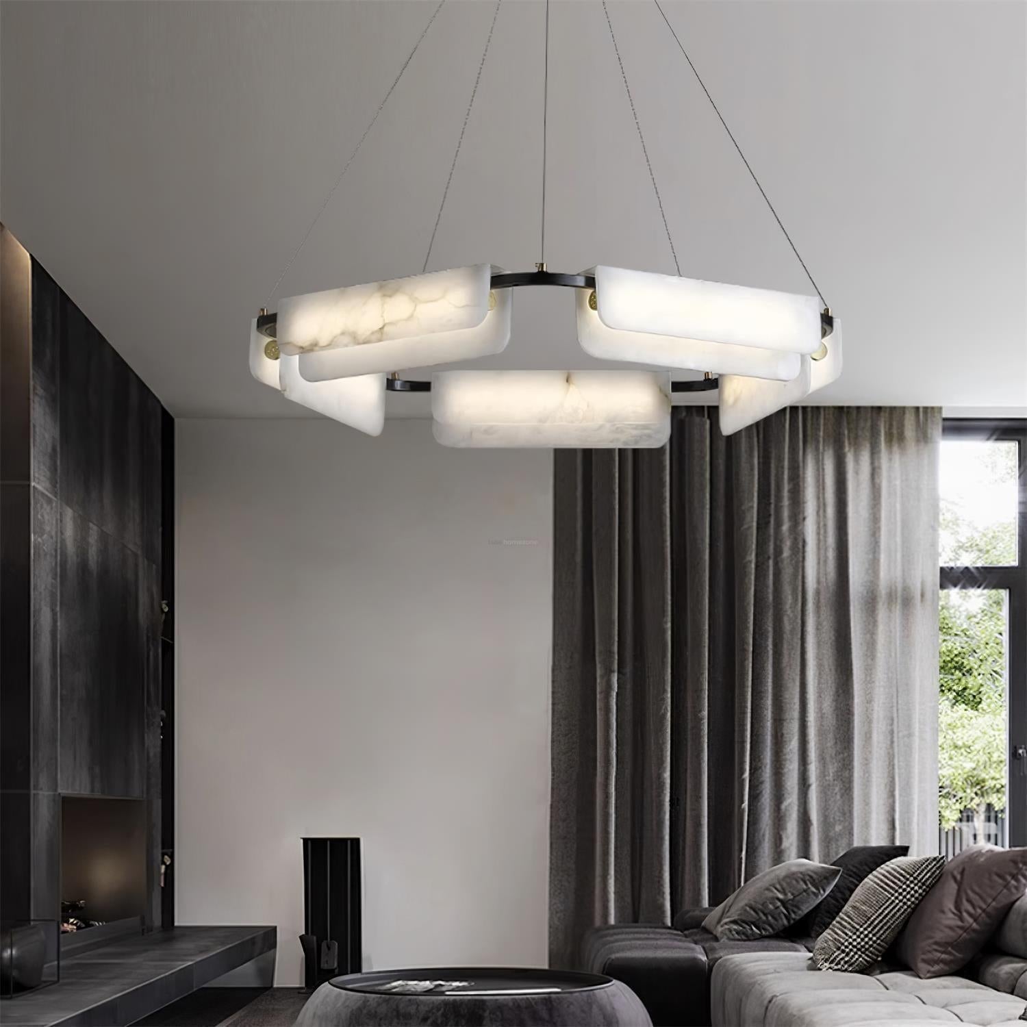 Delia Alabaster Chandelier  23.6''31.5''