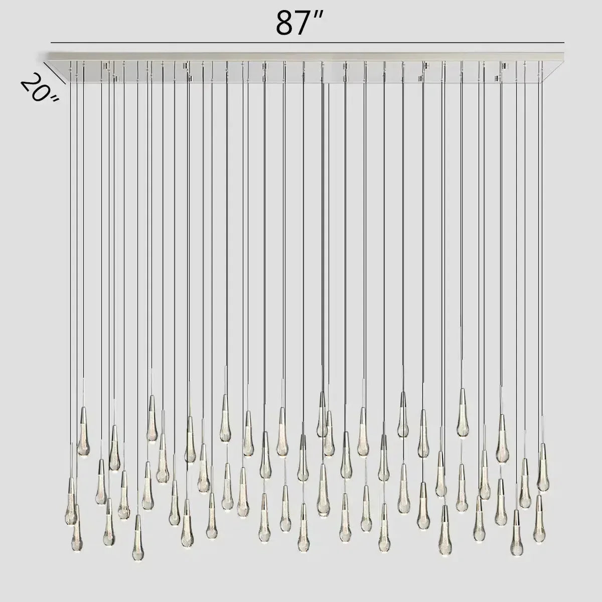 SBUtaire Linear Chandelier 37"50"70"87"120"