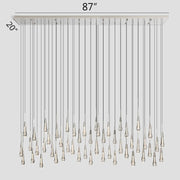 Solitaire Linear Chandelier 70"W 50"W