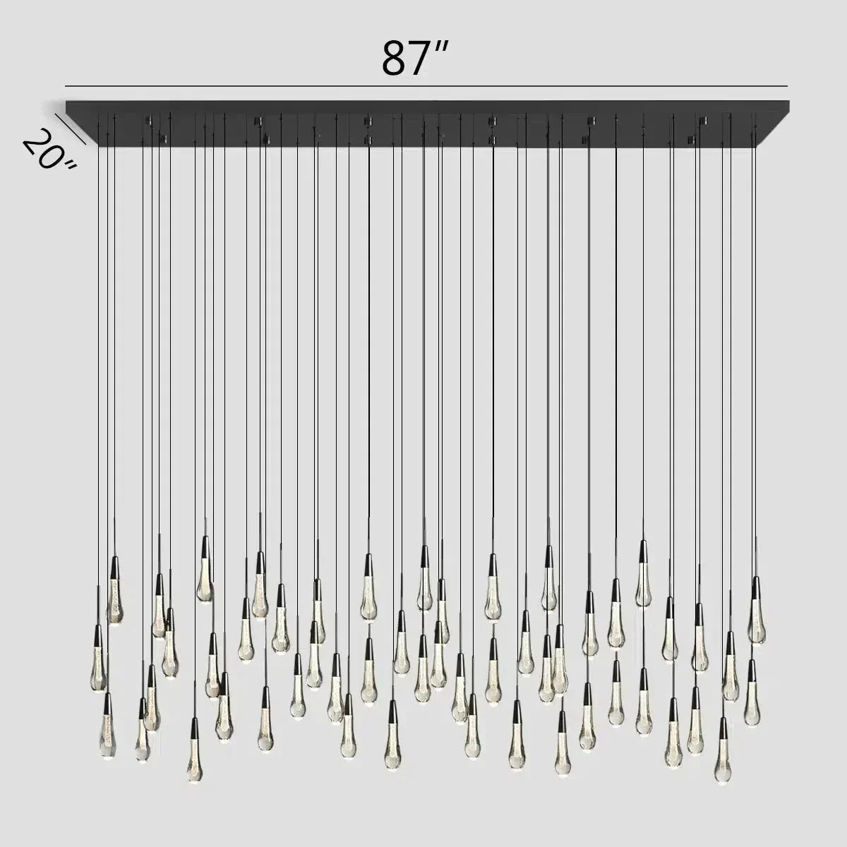 SBUtaire Linear Chandelier 37"50"70"87"120"