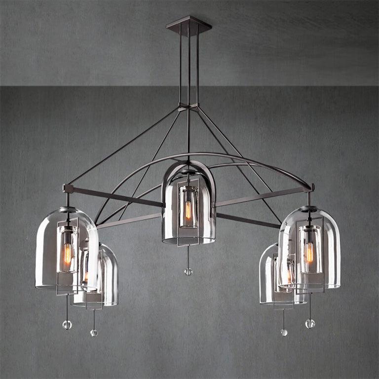 Fulcram Round Chandelier 85" -5 Lights