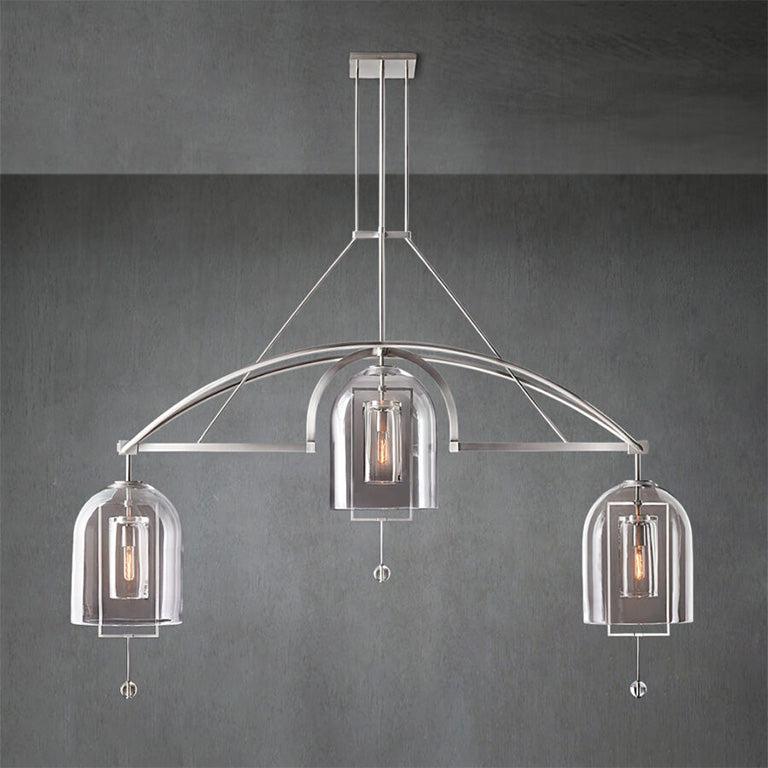 Fulcram Linear Chandelier 85" 3-Lights