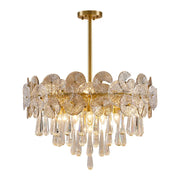 Copper Postmodern Luxury Crystal Chandelier