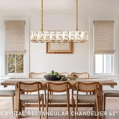 Harlew Crystal Rectangular Chandelier42''54''62''74"