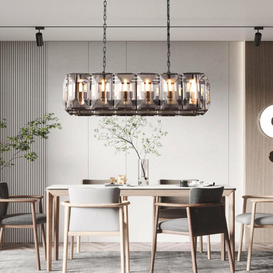 Harlew Crystal Rectangular Chandelier42''54''62''74"