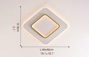 Blushlighting® Square LED Celling Light for Living Room, Study, Bedroom, Wardrobe image | luxury lighting | square ceiling lamps