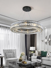 Blushlighting® Luxury Hanging Black Crystal Chandelier For Living Room, Dining Room, Bedroom image | luxury lighting | home decor