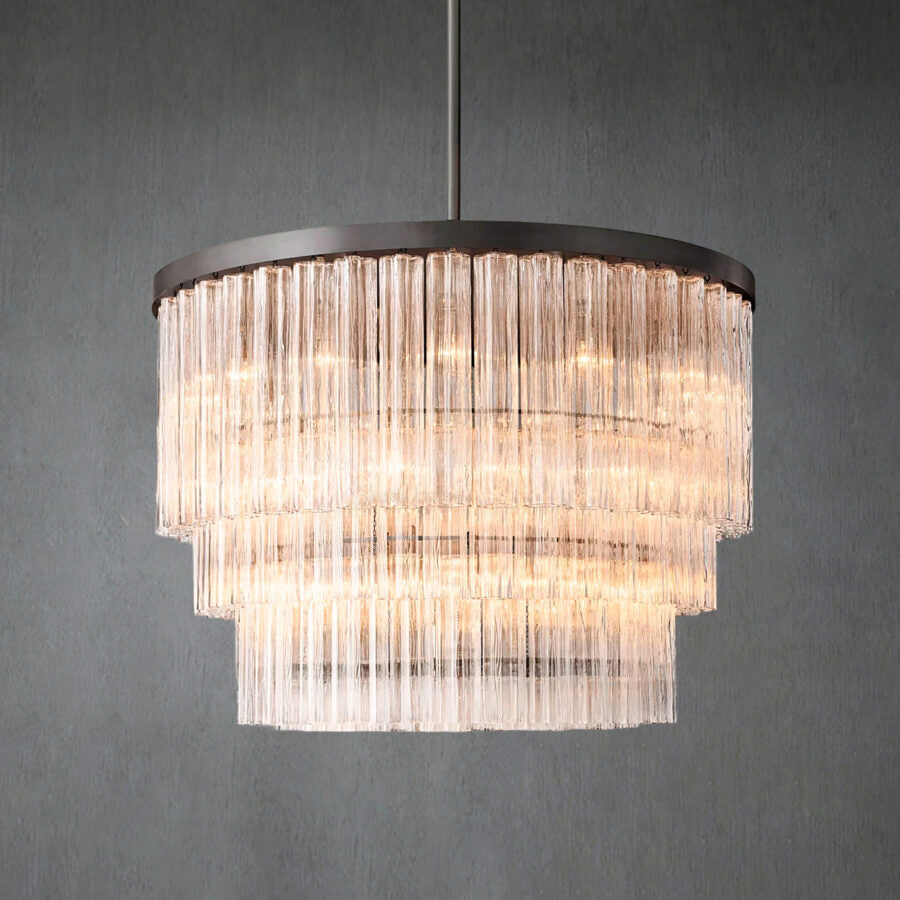 Caelo Round 3-Tier Chandelier 48″
