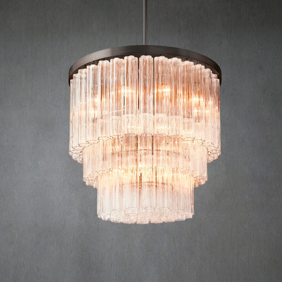 Caelo Round 3-Tier Chandelier 36″
