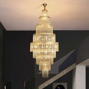 Alleri Large Duplex Staircase Crystal Chandelier