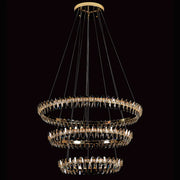 Sol Crystal 3 Rings LED Chandelier