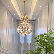 Staircase/Foyer Chandelier With High Clarity Crystals Luxury Ceiling Light