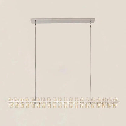 Arcachen Crystal Rectangular Chandelier 54"