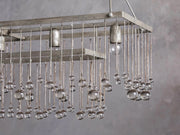 Aubrey Crystal Ball Rectangular Chandelier 47'' 60''