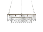 Aubrey Crystal Ball Rectangular Chandelier 47'' 60''