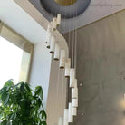 Alabaster Brass Spiral Indoor Modern Chandelier-Blushlighting