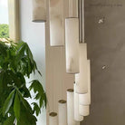 Alabaster Brass Spiral Indoor Modern Chandelier-Blushlighting