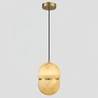 Alabaster Oval Pendant 5.9" D 7.1" D-Blushlighting