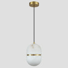Alabaster Oval Pendant 5.9" D 7.1" D-Blushlighting