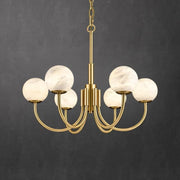 Blus Lighting Labster Modern Antique Brass Chandelier