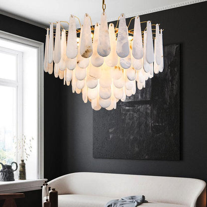 Alabaster Anne Foyer Art Chandelier