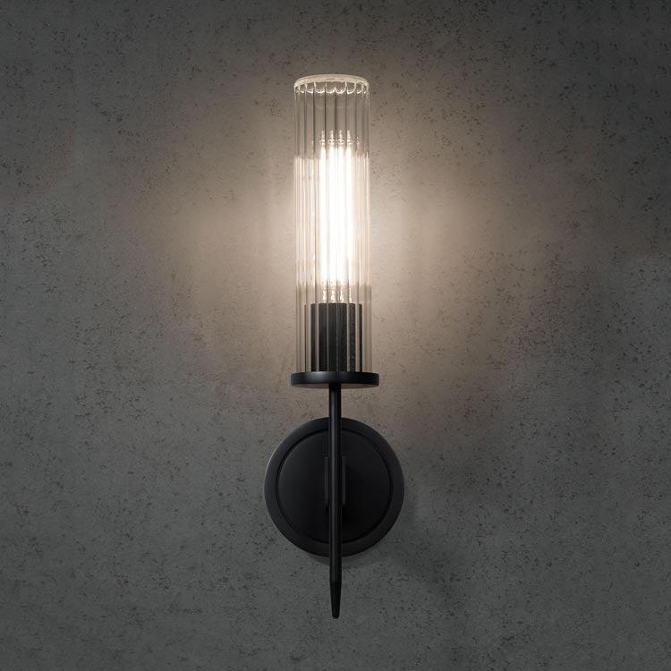 Cannel Industrial Single Candle Wall Sconce