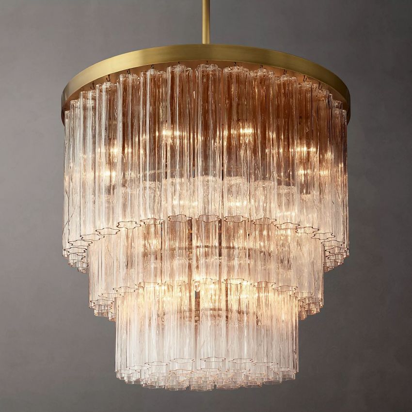 Caelo 3-Tier Round Chandelier 36''