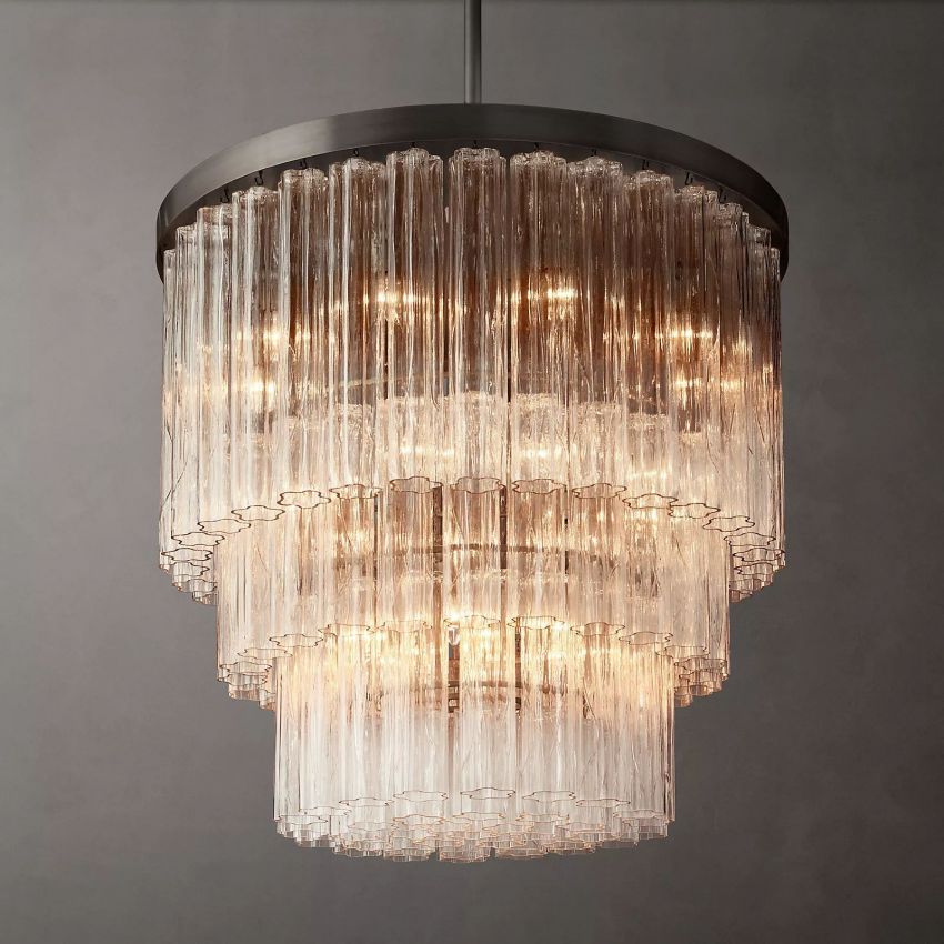 Caelo 3-Tier Round Chandelier 36''