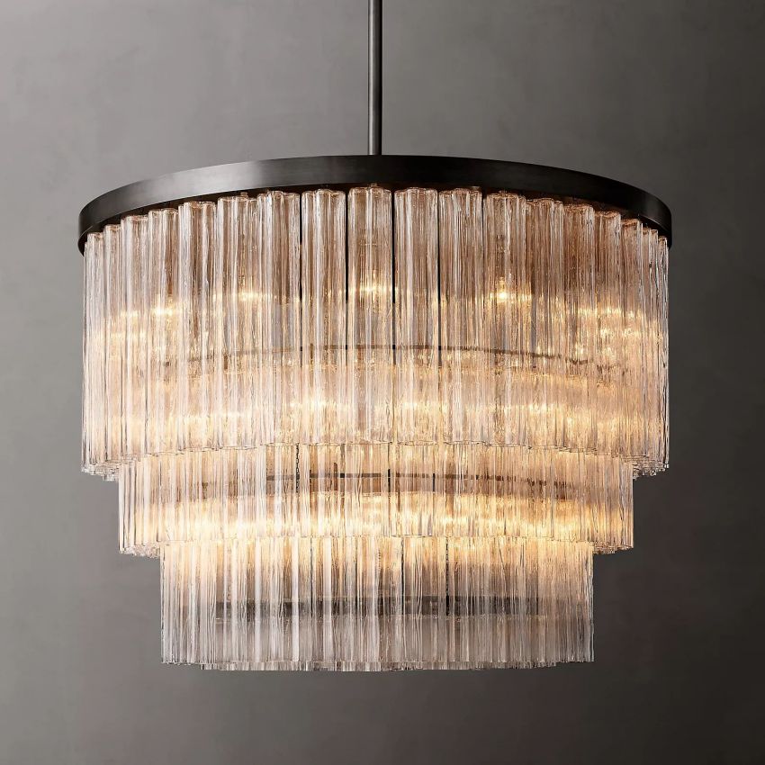 Caelo 3-Tier Round Chandelier 48''