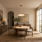 Anello Modern Round Alabaster Chandelier