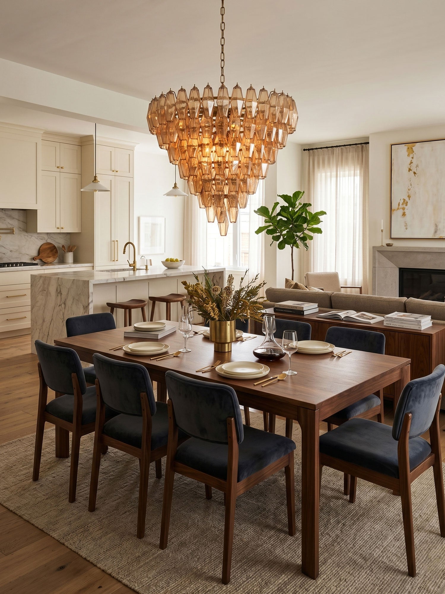 Asti Glass Chandelier - Vakkerlight