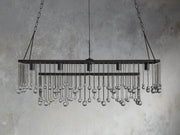 Aubrey Crystal Ball Rectangular Chandelier 47'' 60''