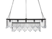 Aubrey Crystal Ball Rectangular Chandelier 47'' 60''