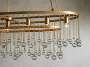 Aubrey Crystal Ball 7 Light Chandelier