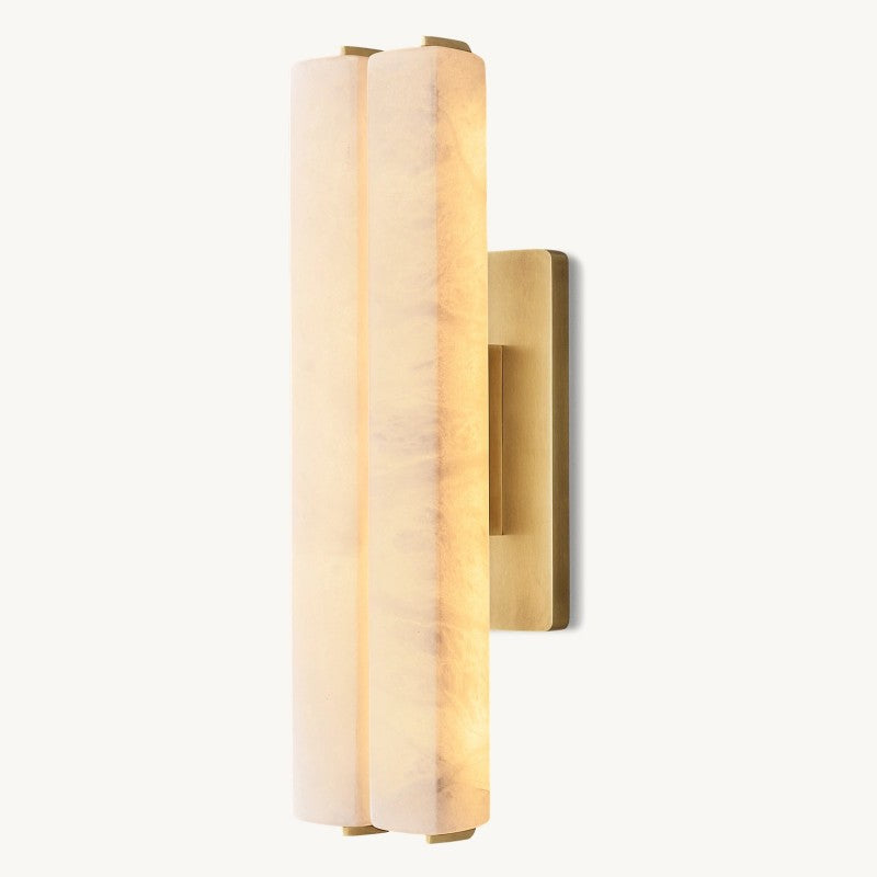 Auduban Alabaster Double Sconce