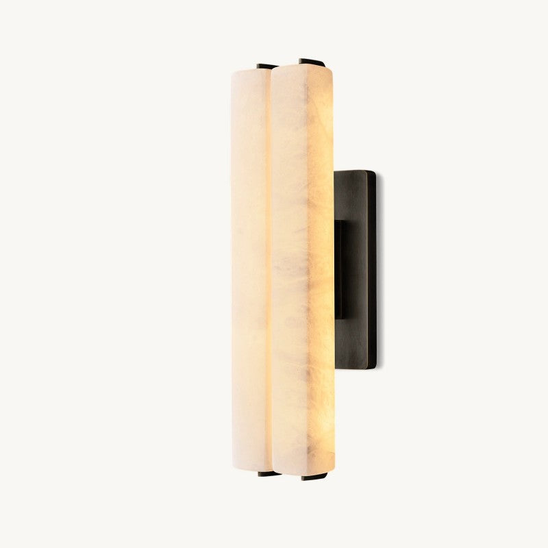 Auduban Alabaster Double Sconce