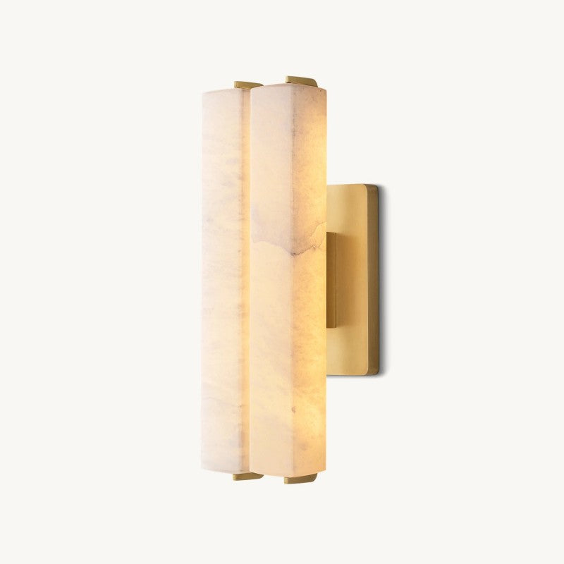 Auduban Alabaster Double Sconce