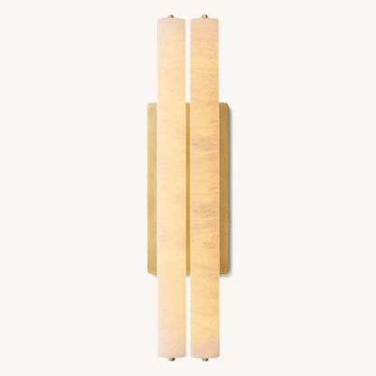 Auduban Alabaster Double Sconce